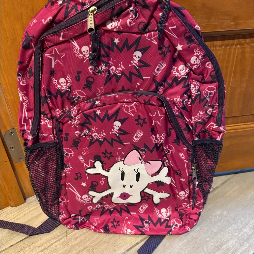 FUEL Girl’s Backpack, 17” By 12” By 7’5”, pink/purple, NEW - Picture 6 of 6